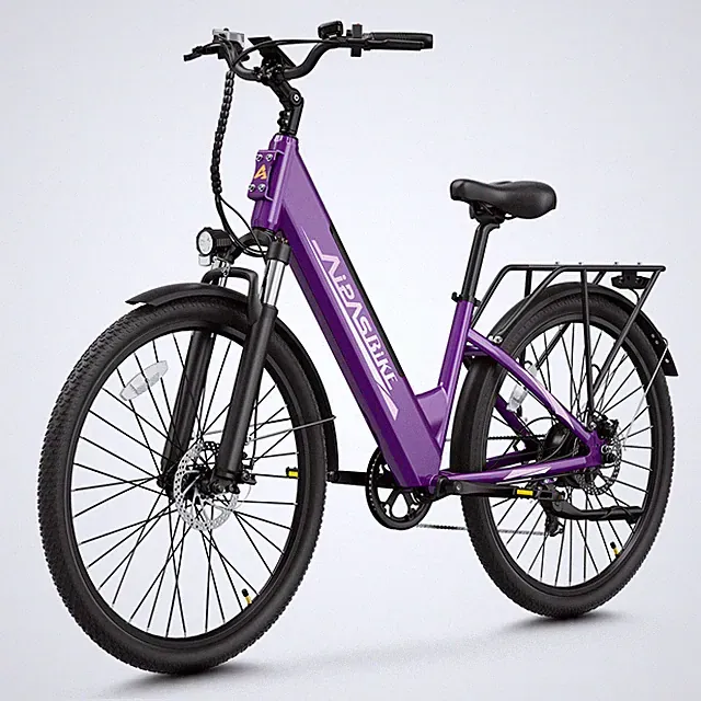 1100W Electric Bike for Adults 26" City E-Bike 48V Commuter Bike 62 Miles Range
