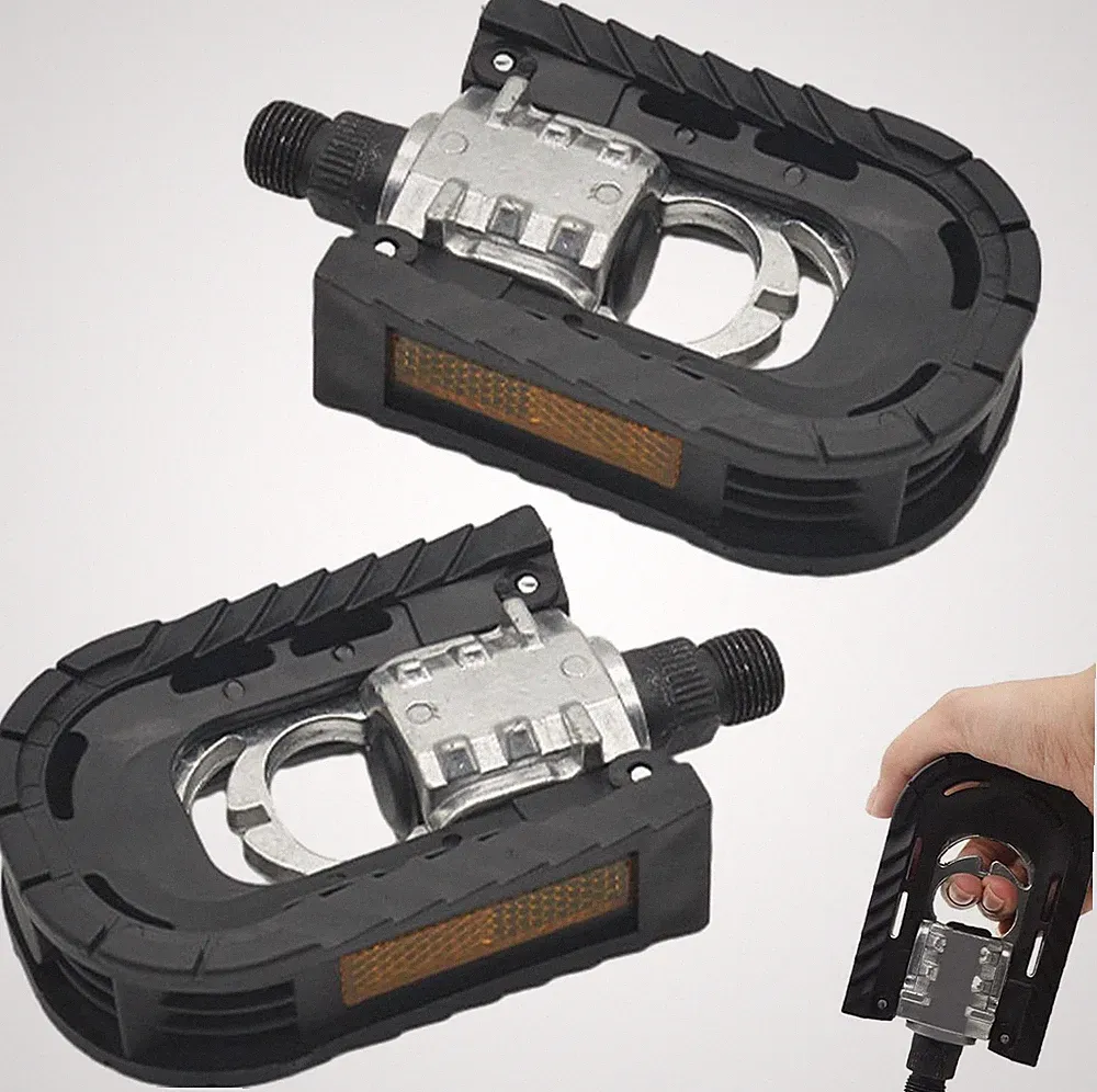 1pair Folding Bike Pedals Mountain Bike Pedals Aluminum Bicycle Flat Pedals 9/16