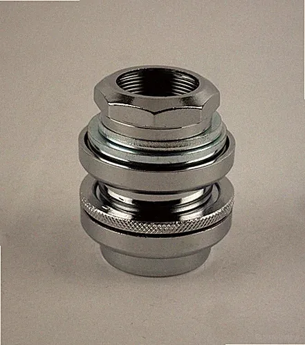 Chrome 1" Threaded Bicycle Headset BMX Cruiser Lowrider Vintage RatRod Bike Fork