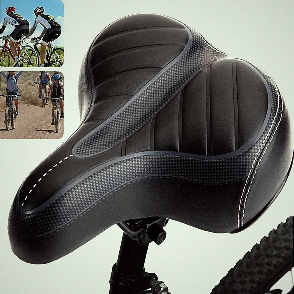 Comfort Wide Big Bum Soft Gel E-bike Bicycle Saddle Seat Air Cushion Gel Pad