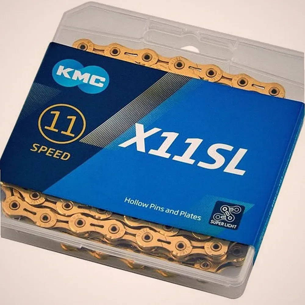 KMC X11SL 11 Speed Chain Bicycle Chain 1/2 x 11/128 inch 118 Links Gold