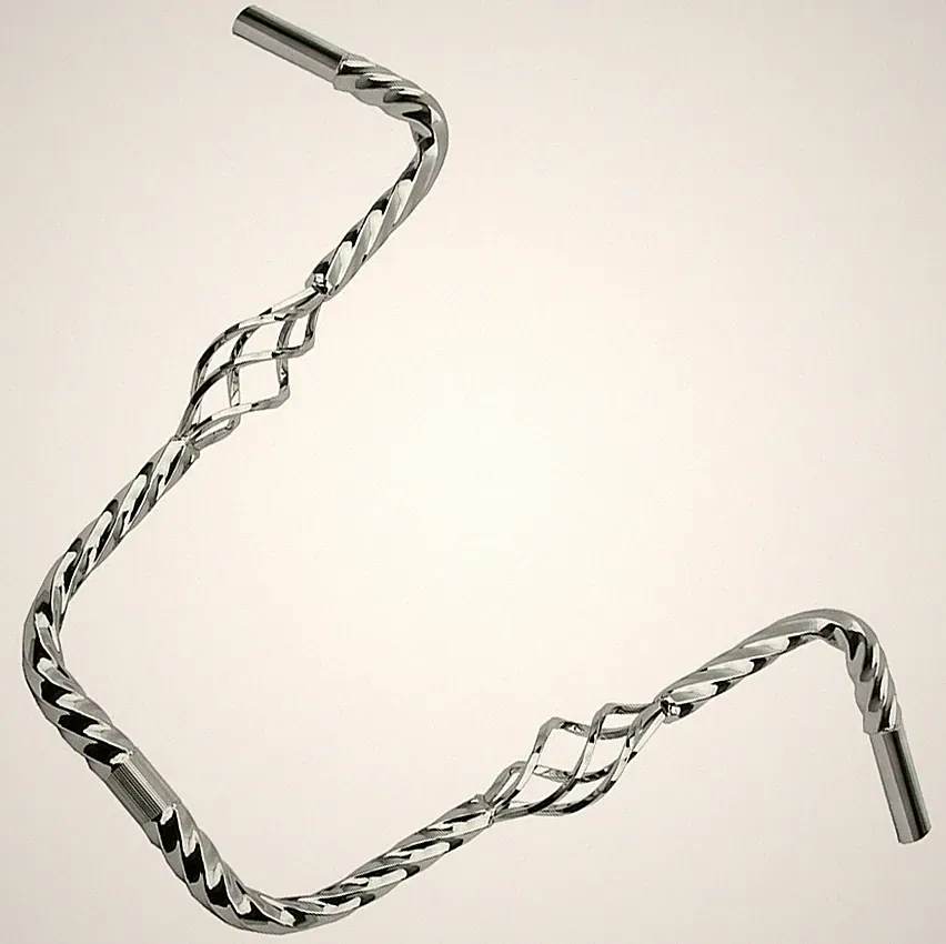 LOWRIDER Bird Cage Twisted Handlebar Chrome 16" Rise 25.4mm Cruiser Bicycle.