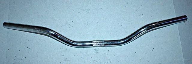 MTB Bike Handlebar 22.2mm 65cm 2.5" Riser Bar Steel Silver Hybrid Cafe Commuter~