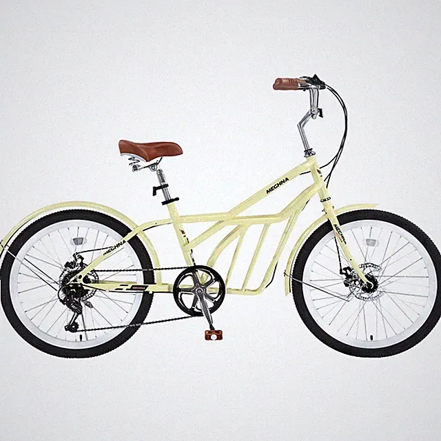 New 24" 6-Speed Steel Commuter Bike for Adults, Dual Disc Brakes, Multi-Color