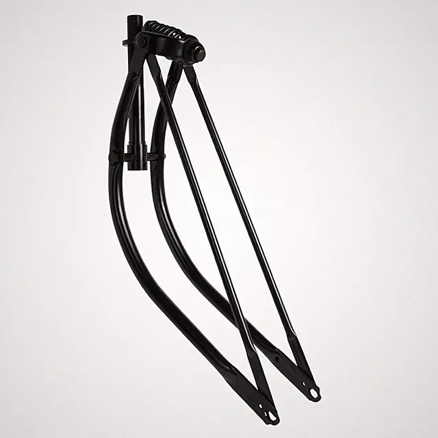 OG Bike 26" Bent Spring Fork 1" BLACK Lowrider Cruiser Bicycle Part