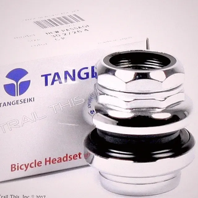 Tange Seiki Passage 1" 1-inch Threaded 26.4mm Chrome Traditional Bicycle Headset