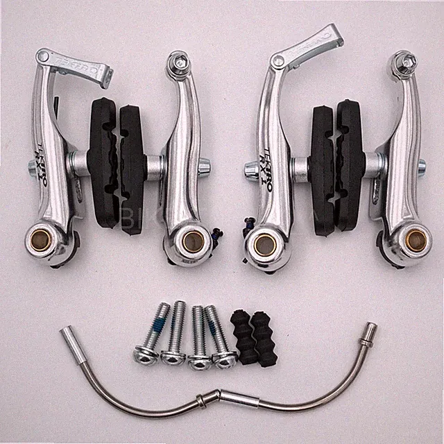 TEKTRO RX1 Mini-V Brake Canti/Calliper Cyclocross Brake Set (Front+Rear),Silver