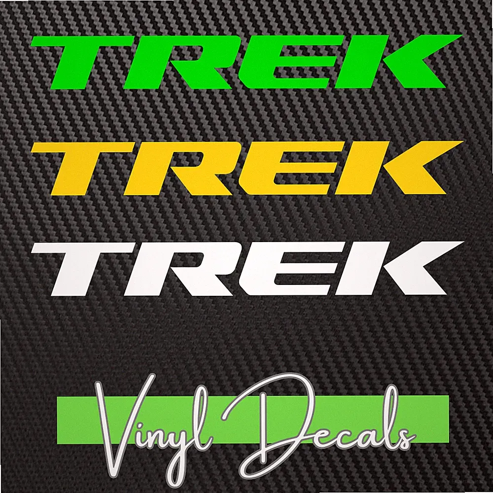 Trek Bicycle Vinyl Decal Sticker - mtb, race, bike, road bike, cyclocross track